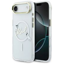 Karl Lagerfeld IML Choupettes Karl Script Logo MagSafe iPhone Air Case - Clear