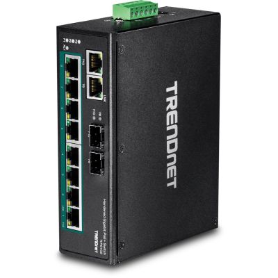 Trendnet TI-PG102, Unmanaged, Gigabit Ethernet (10/100/1000), Full Duplex, Power over Ethernet (PoE), Wall-mountable