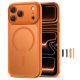 2. Tech-Protect Magpeak MagSafe CC Case for iPhone 17 Pro - Orange