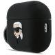 2. Karl Lagerfeld Silicone Karl Head 3D Case for AirPods Pro 3 - Black