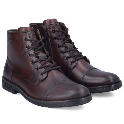 9. Rieker F4546-25 men's comfortable, waterproof, insulated brown leather ankle boots