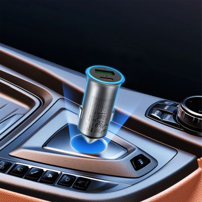 5. Acefast B16 95W USB-A + USB-C Car Charger - Gray