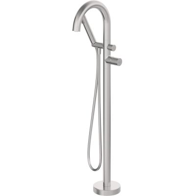 Freestanding bathtub faucet with shower set