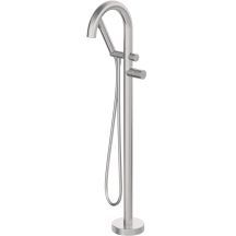 Freestanding bathtub faucet with shower set