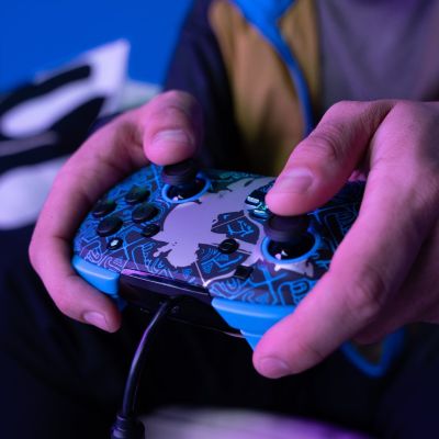 11. PDP Rematch: Sheikah Shoot Black, Blue USB Gamepad Analog/Digital Nintendo Switch, Nintendo Switch Lite, Nintendo Switch OLED