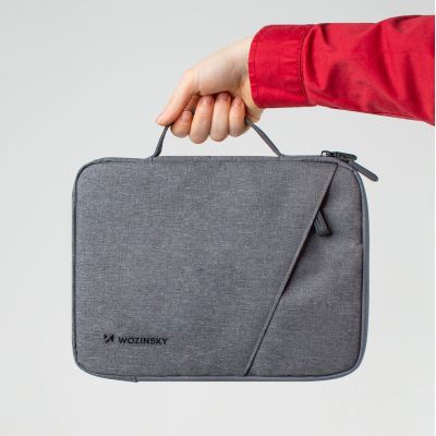 6. Wozinsky WTNP-11G 10-11" Laptop Bag with Retractable Handle - Gray