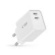 6. Tech-Protect C35W charger 2x USB-C PD 35W - white