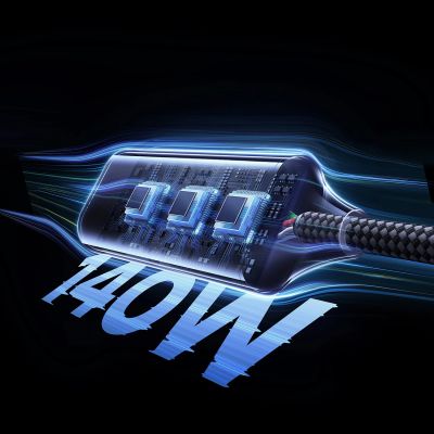 15. Ugreen 2in1 USB-C Cable - 2xUSB-C PD 140W 2m - Black