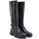 4. Sergio Leone KZ-32-S black leather women's boots