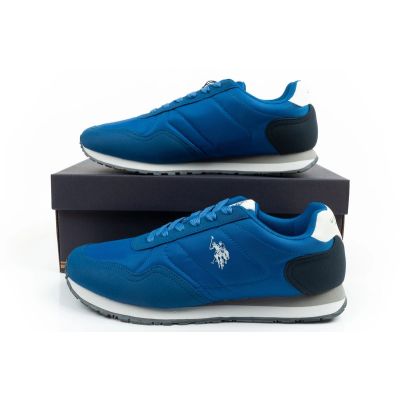 10. US Polo Assn sports shoes sneakers men's fashionable comfortable blue