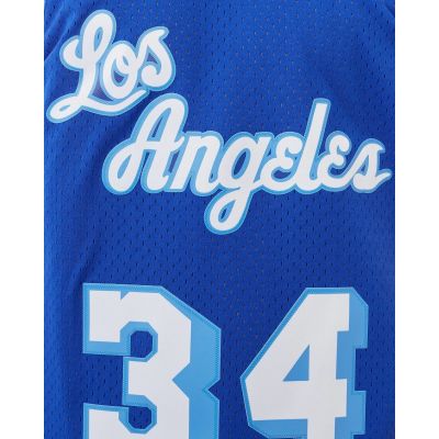6. Mitchell & Ness NBA Swingman Los Angeles Lakers Shaquille O'Neal M T-shirt SMJYAC18013-LALROYA96SON