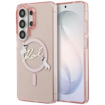 Karl Lagerfeld IML KC Script MagSafe Case for Samsung Galaxy S26 Ultra - Pink