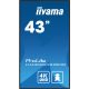 3. Iiyama 43 LH4360UHS-B2AG HDMI USB monitor - 107.9 cm - 42.5"