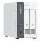 9. Qnap TS-216G, Tower, 2 x 2.5"/3.5" SATA, ARM 2.0GHz Quad core, 4GB, 1 x 2.5GbE + 1 x GbE, External adapter (PSU)