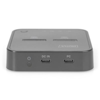 12. DIGITUS M.2 NVME SSD DOCKING STATION WITH OFFLINE CLONING, USB-C, BLACK DA-71545