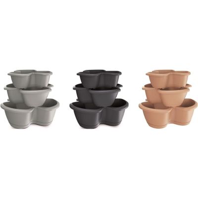 10. VERTICAL GARDEN CASCADE POT - ANTHRACITE