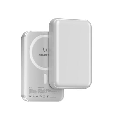 2. Wozinsky WRW349YWS 10000 mAh Magnetic Power Bank - White