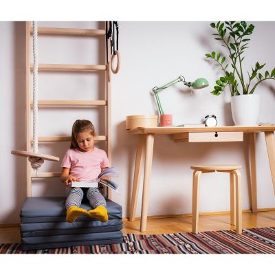 38. LADDER WITH WOODEN BAR AND ACCESSORIES BENCHK 111+A204