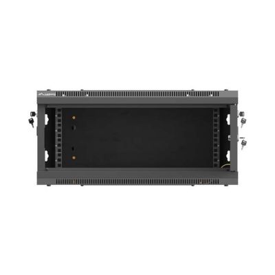 9. LANBERG WALL-MOUNTED RACK CABINET 19" 4U 600X600 BLACK METAL DOOR (FLAT PACK)