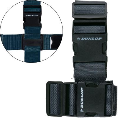 16. UNIVERSAL LUGGAGE SECURITY BELT 230x5CM SET OF 2 DUNLOP GRAY