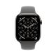 2. Apple Watch Series 11 Cellular 46mm Natural Titanium Case with Stone Gray Sport Band - M/L