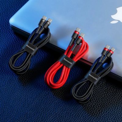 7. Baseus CATKLF-G09 USB-C - USB-C PD QC cable 60W 3A 480Mb/s 1m - red