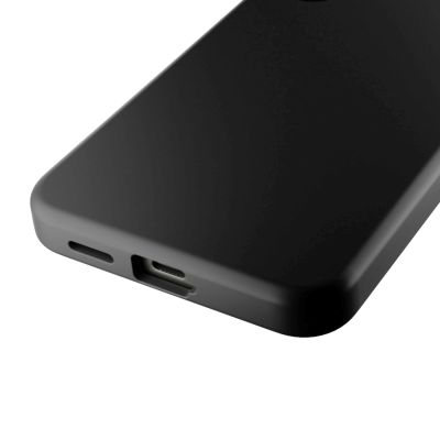 8. Puro Icon Mag Silicone Case with MagSafe for Samsung Galaxy S25+ - Black
