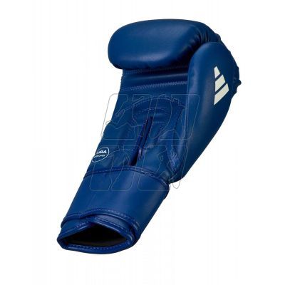 4. adidas Iba Cactus Leather Boxing Gloves ADIIBAG1C-Blue