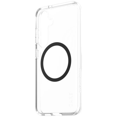 3. CARE by PanzerGlass Flagship Urban Combat Black QI Case for Samsung Galaxy S25 - Transparent