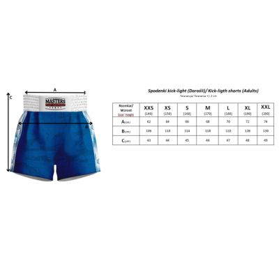 7. Kick Light Training Shorts MASTERS (WAKO APPROVED)