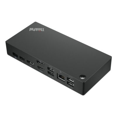2. Lenovo ThinkPad USB-C Universal Docking Station EU Docking Station Ethernet LAN (RJ-45) Ports 1 Number of VGA (D-Sub) Ports 1 Number of DisplayPorts 2 Number of USB 3.0 (3.1 Gen 1) Type-C Ports 1 Number of USB 3.0 (3.1 Gen 1) Ports 3