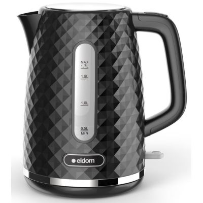 3. ELDOM ELLI KETTLE, CAPACITY 1.7 L, POWER 2200 W, BLACK, STRIP