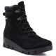 Women's black suede wedge ankle boots M.Daszyński MR23109A-3