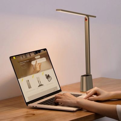 10. Baseus Smart Eye wireless LED desk lamp with battery 2200 mAh gray (DGZG-0G)