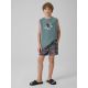 3. Boy's regular sleeveless T-shirt with print 4F 4FJRSS26TSLEM354-46S