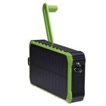Denver PSO-10012 10000mAh Solar Power Bank with Crank Dynamo