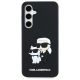3. Karl Lagerfeld 3D Rubber Karl&Choupette Case for Samsung Galaxy S24 FE - Black
