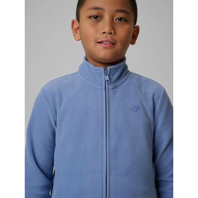 6. Regular fleece without hood for boys 4F 4FJRSS26TFLEM508-32S