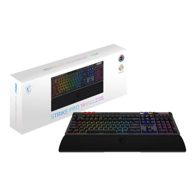 5. MSI STRIKE PRO WIRELESS keyboard Gaming USB + Bluetooth QWERTY US English Black