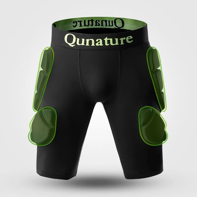 6. Qunature Ski Hip Protectors - Advanced XL Skis Snowboard Skates - Black