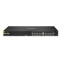Aruba 6100 24G Class4 PoE 4SFP+ 370W Managed L3 Gigabit Ethernet (10/100/1000) PoE Support 1U Black