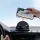 8. Joyroom JR-ZS354 phone holder with suction cup for car, office, home - black