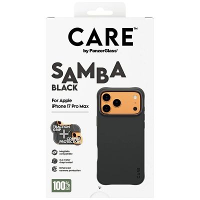 5. CARE by PanzerGlass Fashionable Samba MagSafe Case for iPhone 17 Pro Max - Black