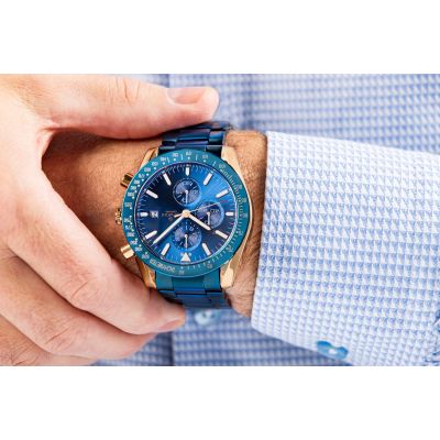 4. Giewont Chronograph Sapphire Blue Copper Men's Watch GW8720-B5