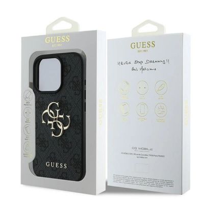 8. Guess 4G Big Logo Case for iPhone 16 Pro - Black