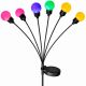 4. SOLAR LAMP DANCING IN THE WIND, COLORFUL BALLS, 6 LEDS, 75CM XXL