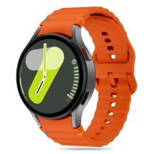 Tech-Protect Silicone Sport Strap for Samsung Galaxy Watch 4 / 5 / 5 Pro / 6 / 7 / FE - Orange