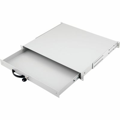 Equipment 19" drawers for 1U server cabinets, lockable