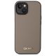 3. DKNY Grained Metal Logo MagSafe iPhone 15 Case - Beige