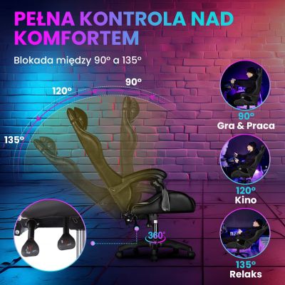 3. Extralink Gaming | Gaming Chair | Office, Swivel, Bucket, Black, G-524